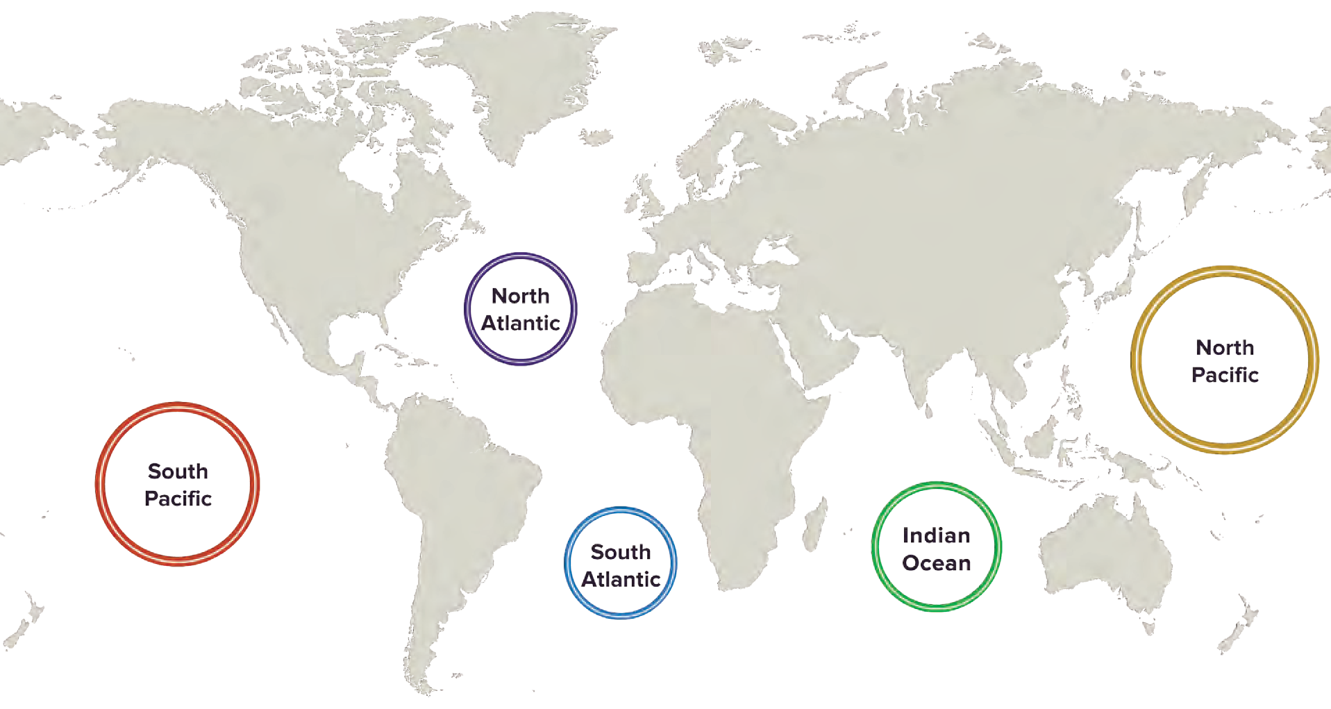 The 5 gyres<br />
